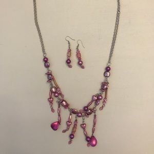 Handmade necklace & earrings set